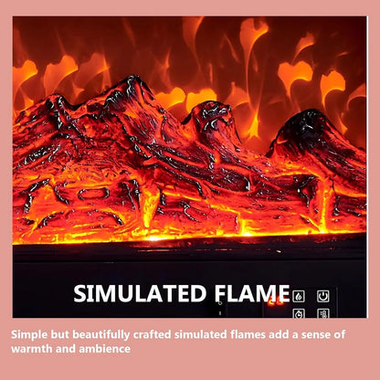 Aihm-Lon Indoor Electric Fireplace Overlay Holding Line Design 79”