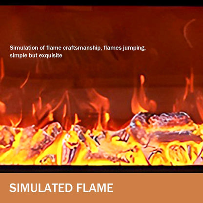 Aihm-Lon Electric Fireplace with Mantel Includes Brown Line Design 71”-79”