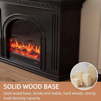 Aihm-Lon Freestanding Electric Fireplace Black Archway 47”-59”