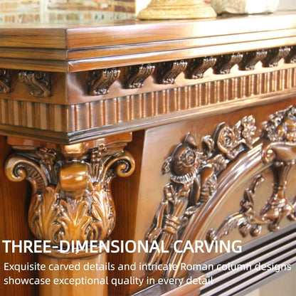 Aihm-Lon Indoor Electric Fireplace Includes European Classical Carving 59”