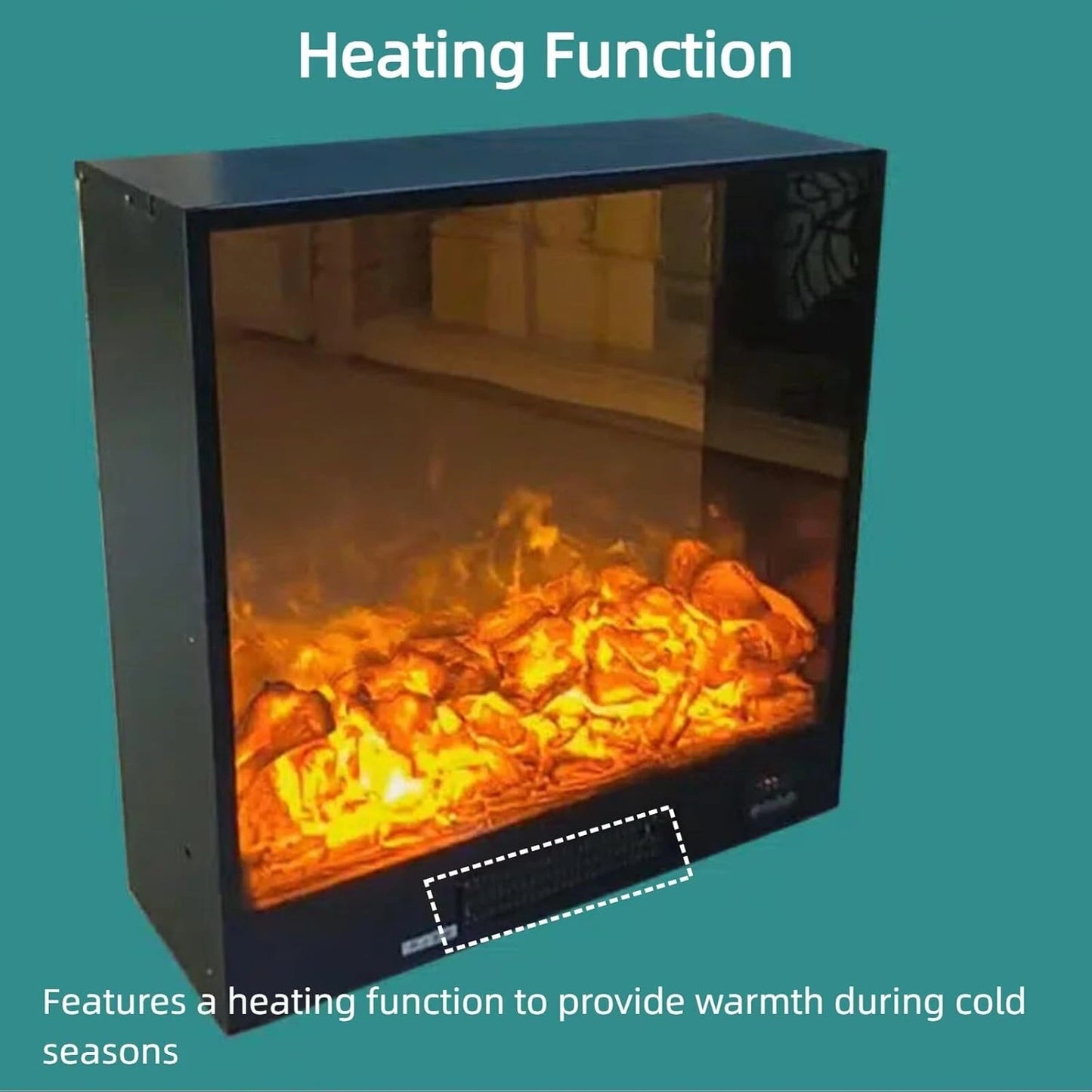 Aihm-Lon Unique Electric Fireplace Includes Modern Artistic Texture 47” - 59”
