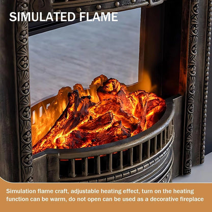 Aihm-Lon Elegant Electric Fireplace Includes Curved Design Lines 43”-59”