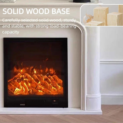 Aihm-Lon Freestanding Electric Fireplace Includes Curved French Style 47”-59”