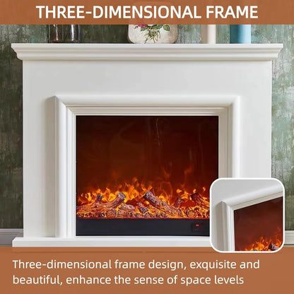 Aihm-Lon Freestanding Electric Fireplace with Faux Flame 47”-69”