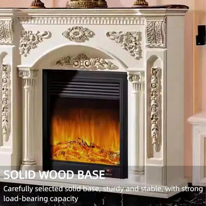 Aihm-Lon Exquisite Electric Fireplace with Simulated Flame & Smart Heating 47”