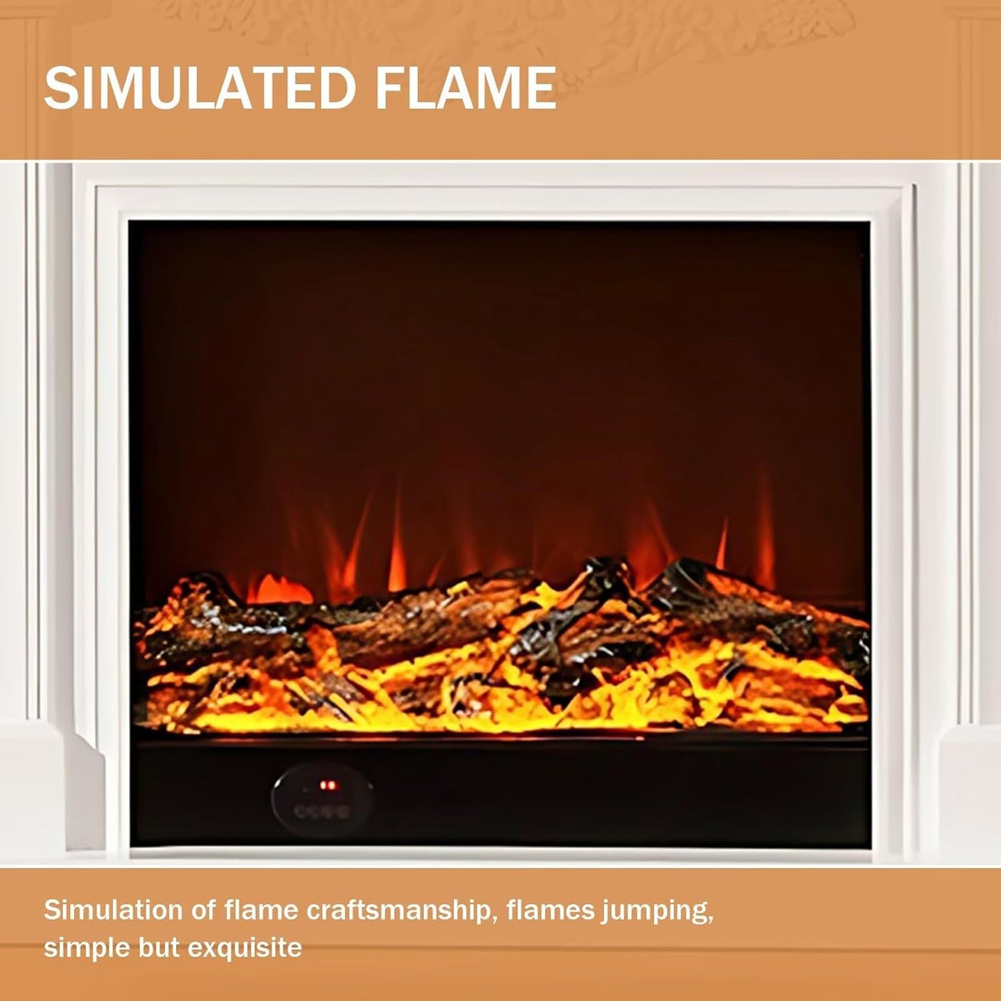 Aihm-Lon Modern Electric Fireplace with Realistic Flame Effects 47.24”