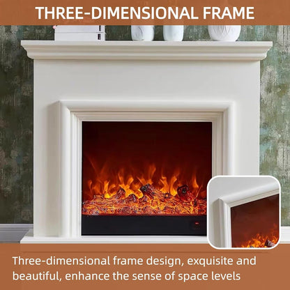 Aihm-Lon Freestanding Electric Fireplace with Faux Flame 47”-69”