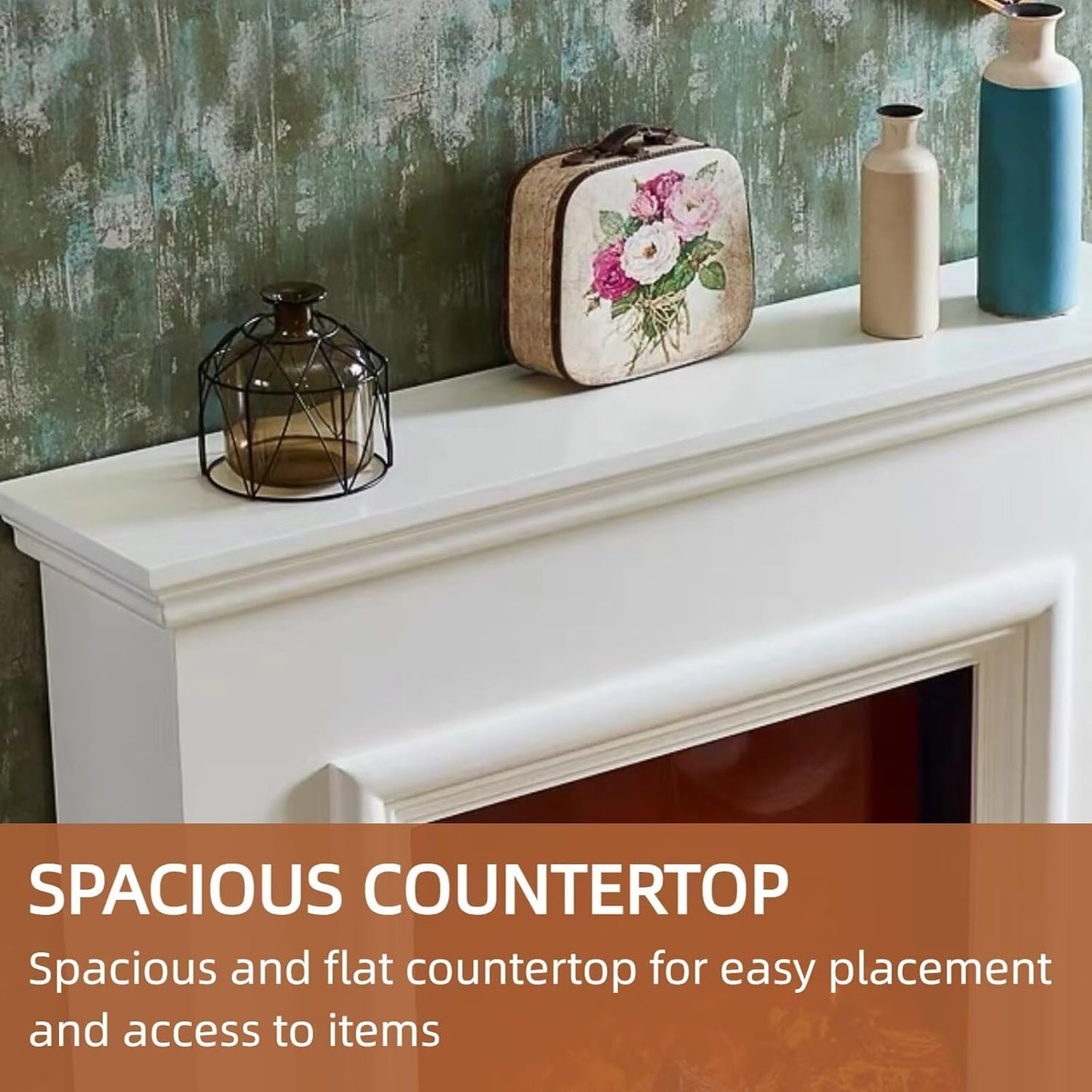 Aihm-Lon Freestanding Electric Fireplace 3D Bezel 47”-59”