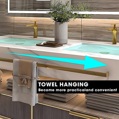 36"-72"Luxurious Bathroom Vanity with Sink Includes Modern Metal Luxury Style