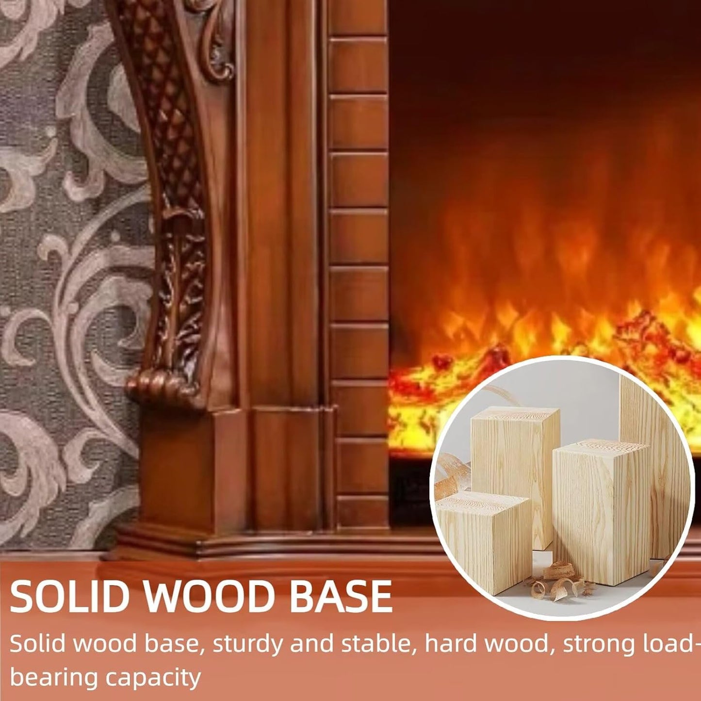 Aihm-Lon Classic Electric Fireplace Retro Style 47”