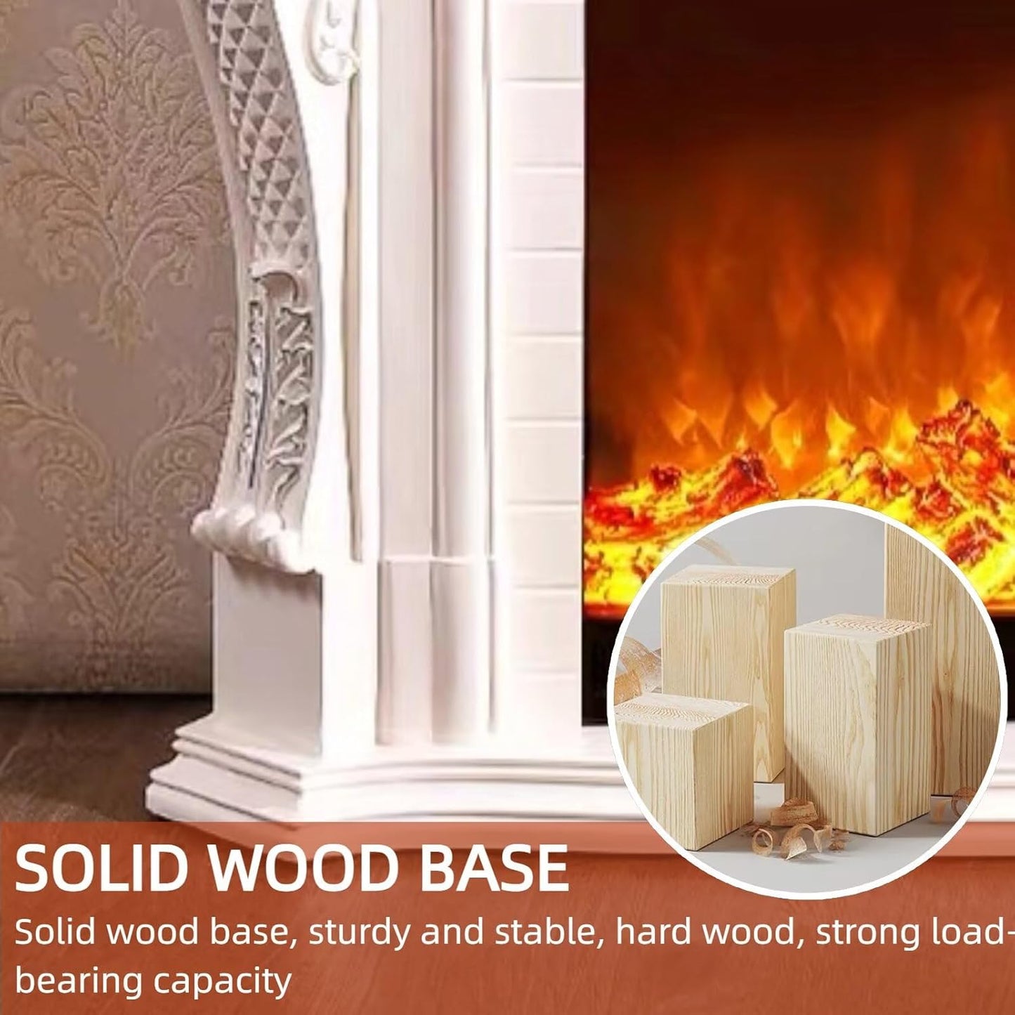 Aihm-Lon Classic Electric Fireplace Retro Style 47”