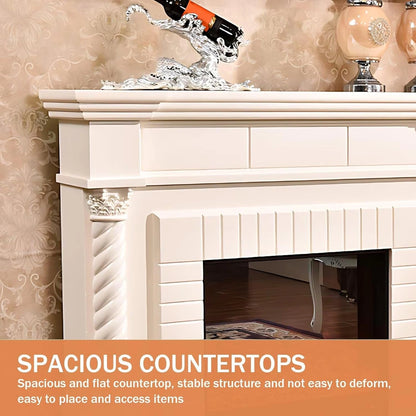 Aihm-Lon Luxurious Electric Fireplace Includes Rotary Thread Design 59”