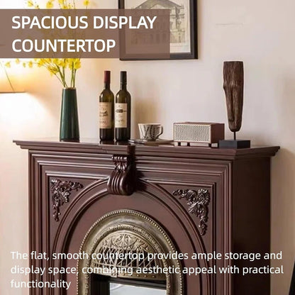 Aihm-Lon Indoor Electric Fireplace with Decorative Real Flame Insert 43”-59”