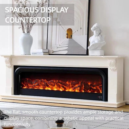 Aihm-Lon French Electric Fireplace with Mantel Includes Arched Frames 79”