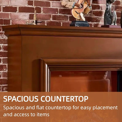 Aihm-Lon Freestanding Electric Fireplace with Faux Flame 47”-69”