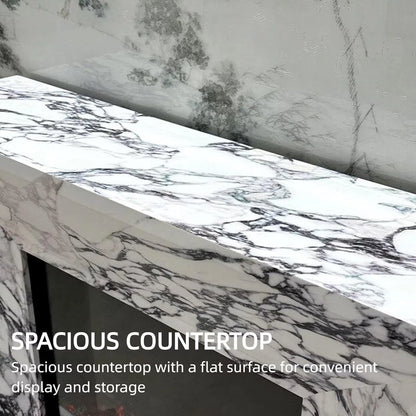 Aihm-Lon Unique Electric Fireplace Includes Marble Pattern Design 47”