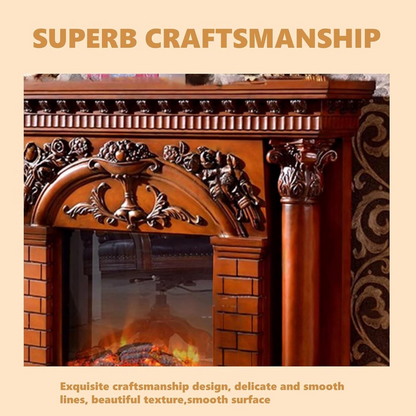 Aihm-Lon Electric Fireplace Heater with Unique Roman Column Design