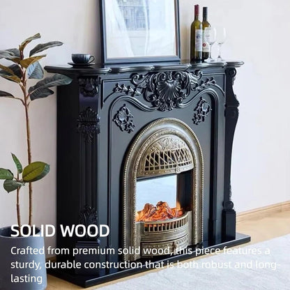 Aihm-Lon Electric Fireplace with Mantel Includes Faux Birdcage 43”-59”