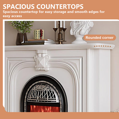 Aihm-Lon Luxurious Electric Fireplace with Retro Birdcage Shape 39’’-59’’