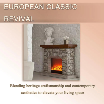 Aihm-Lon Electric Fireplace Includes Decorative Flame Display 51”-59”