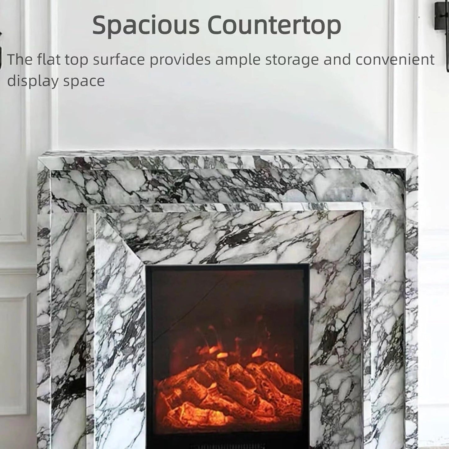 Aihm-Lon Unique Electric Fireplace Includes Modern Artistic Texture 47” - 59”
