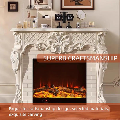 Aihm-Lon Modern Electric Fireplace 3D Plaid Carving 48”