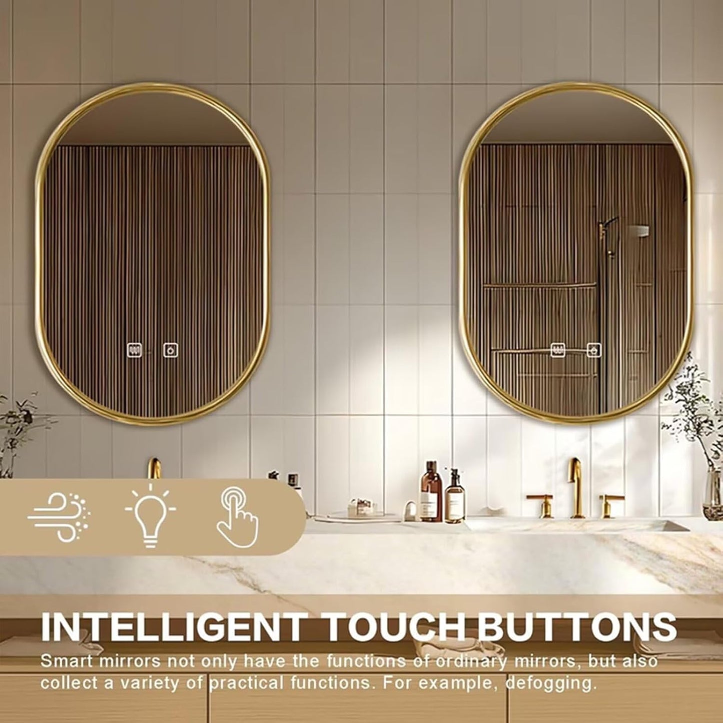 92"Floating Bathroom Vanity with Double Sinks Includes Log Style Cabinet