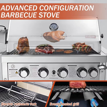 Aihm-Lon Outdoor Storage Cabinet with Barbecue Grill 76.37"