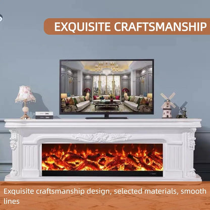 Aihm-Lon Exquisite Electric Fireplace with Realistic LED Flame Effect 79”