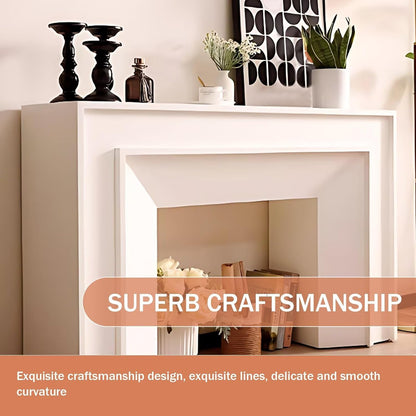 Aihm-Lon White Electric Fireplace French Square Design 47”