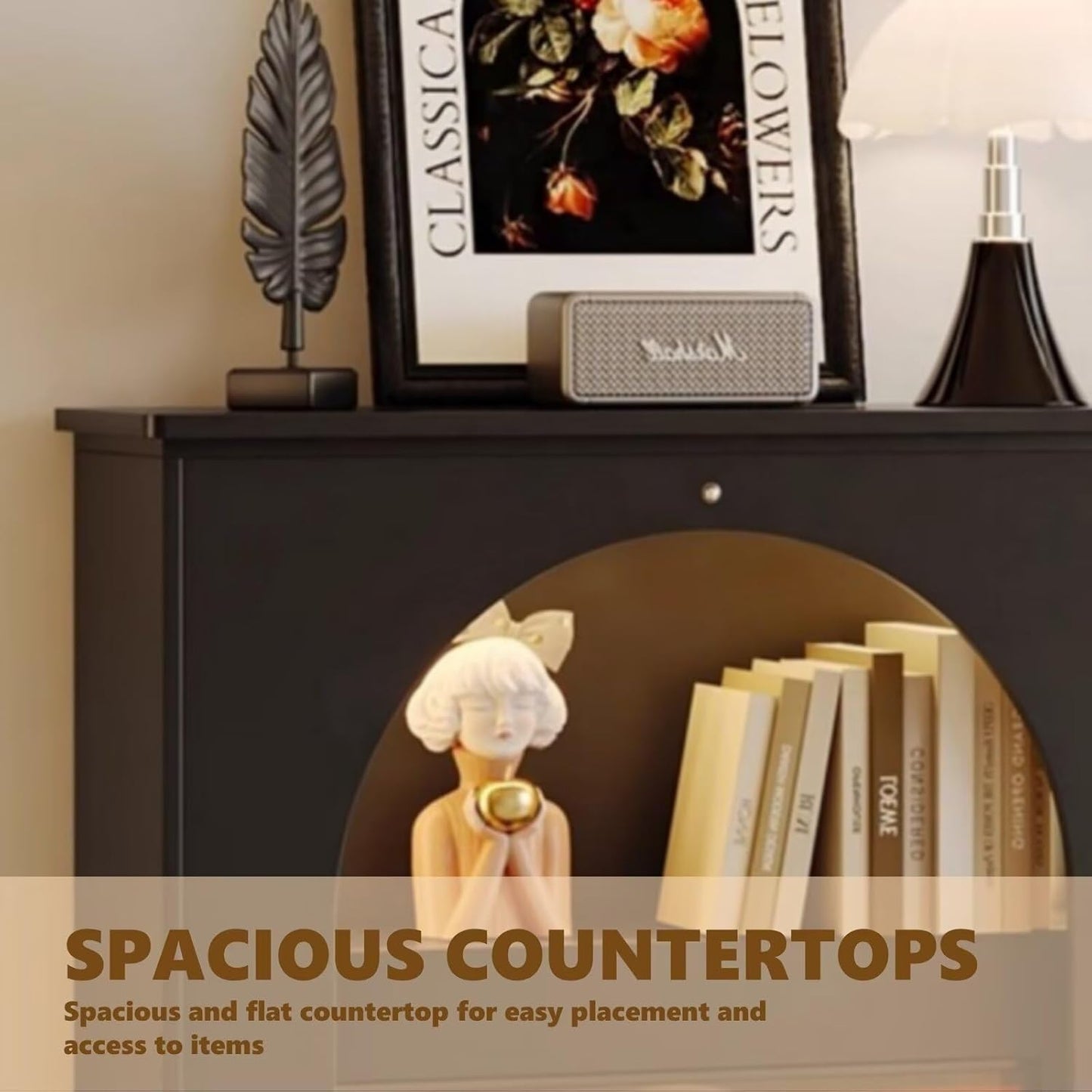 Aihm-Lon Electric Fireplace Archway Design Decorative Fireplace 32”-35”