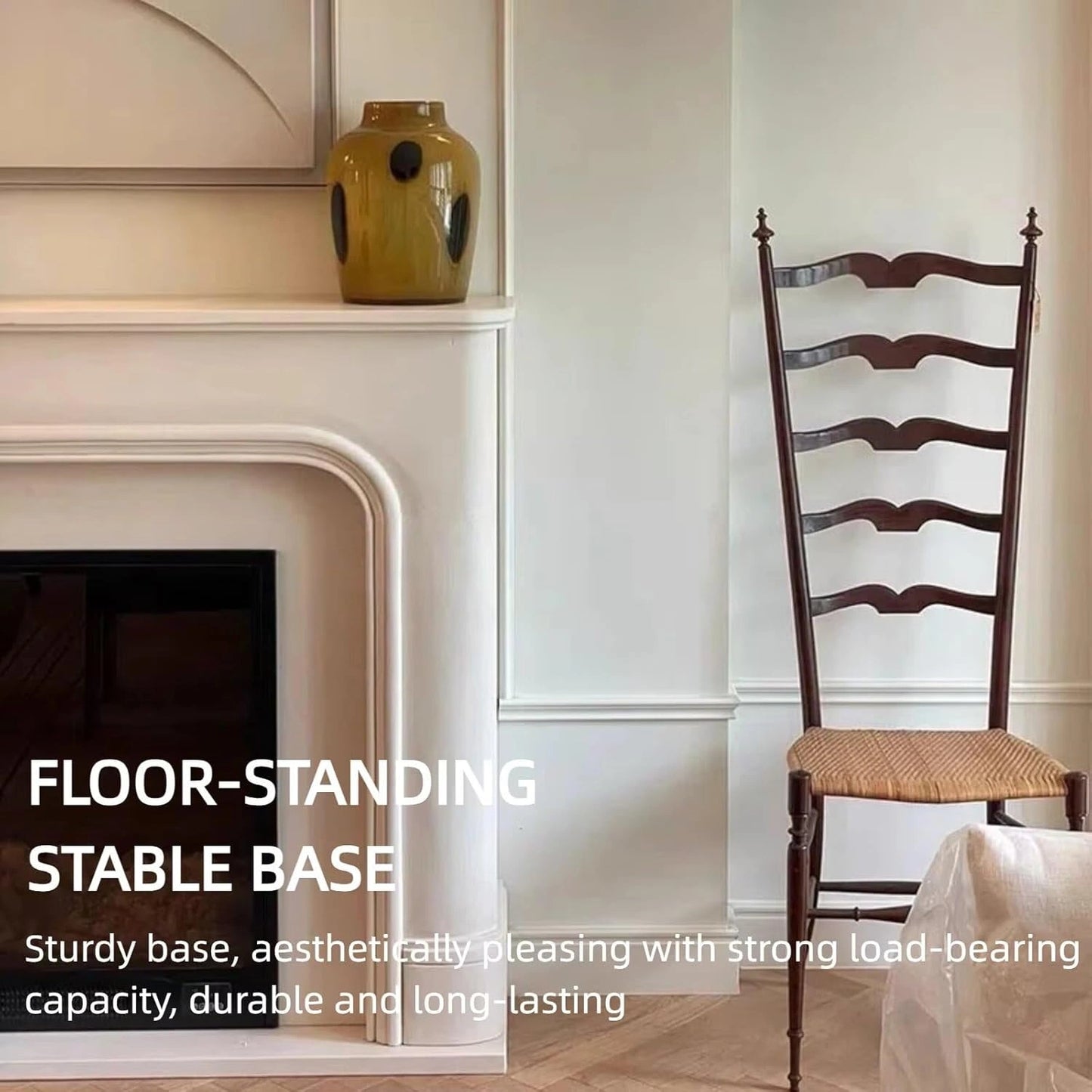 Aihm-Lon Freestanding Electric Fireplace Includes Curved French Style 47”-59”