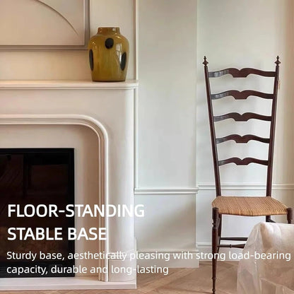 Aihm-Lon Freestanding Electric Fireplace Includes Curved French Style 47”-59”