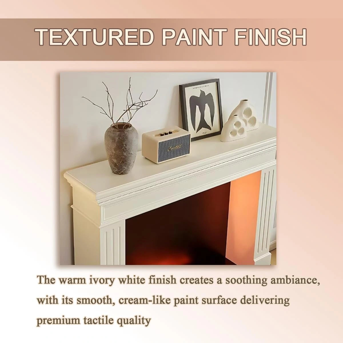 Aihm-Lon Freestanding Electric Fireplace with Modern Minimalist Design 59”