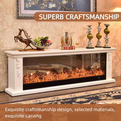 Aihm-Lon Stable Electric Fireplace with 3D Engraving 71”