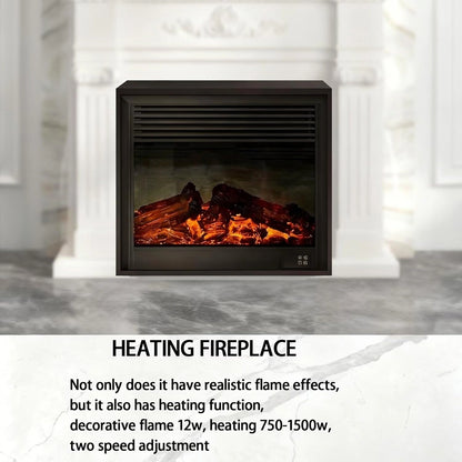 Aihm-Lon Elegant Electric Fireplace Includes White Modern Carvings 47”-71”