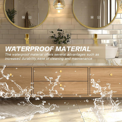 84"Floating Bathroom Vanity with Above Counter Double Sinks
