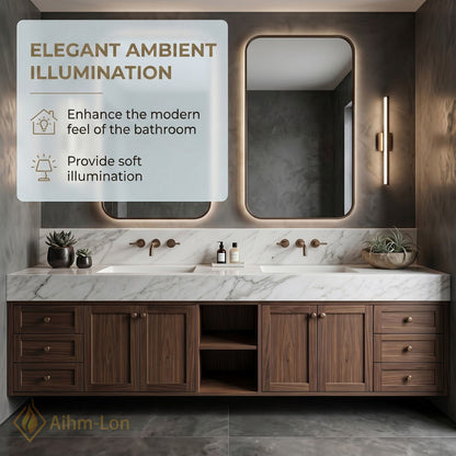 78''-96'' Double Bathroom Vanity with Sink Floating Modern Storage Drawers Large Marble