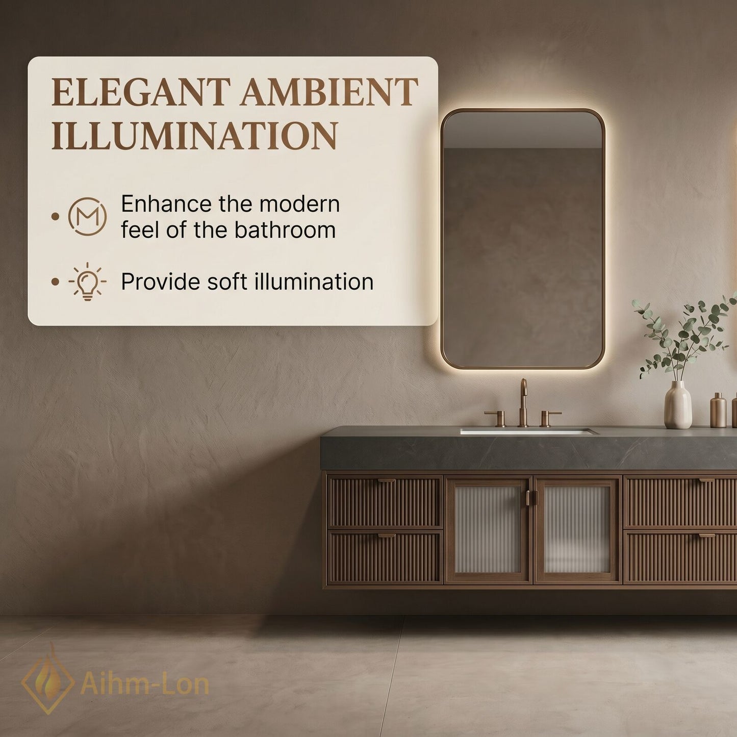 70''-96'' Double Bathroom Vanity with Sink Modern Solid-Wood Fluted Drawer Fronts Frame