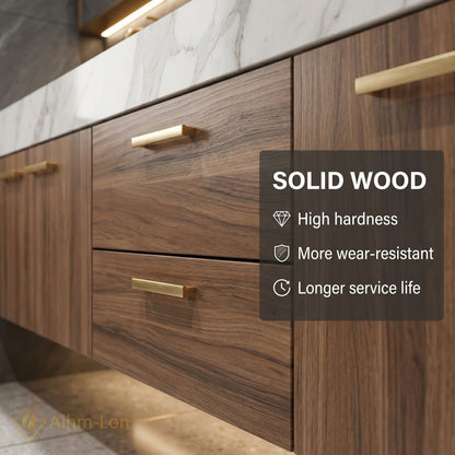 78''-96'' Double Bathroom Vanity with Sink Dark Wood Finish Drawer Storage