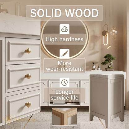 80''-96'' Bathroom Vanity with Sink White Painted Finish Floating Vanity