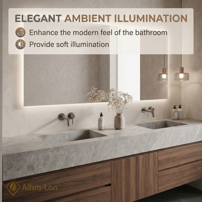 60''-96'' Double Bathroom Vanity with Sink Floating Storage Drawers Large Marble Texture