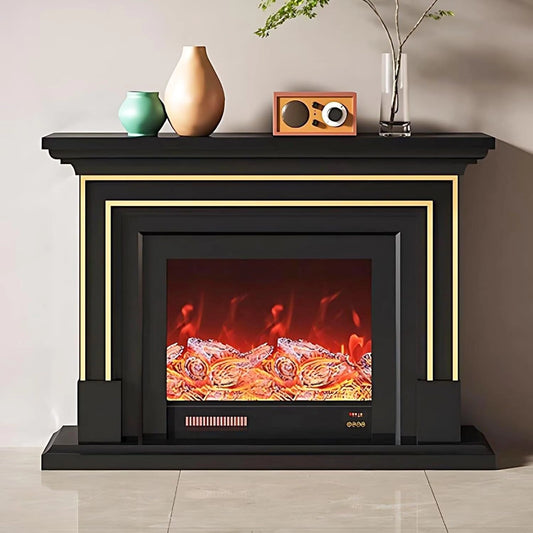 Aihm-Lon Minimalist Electric Fireplace with Realistic Flame Effects 59”-95”