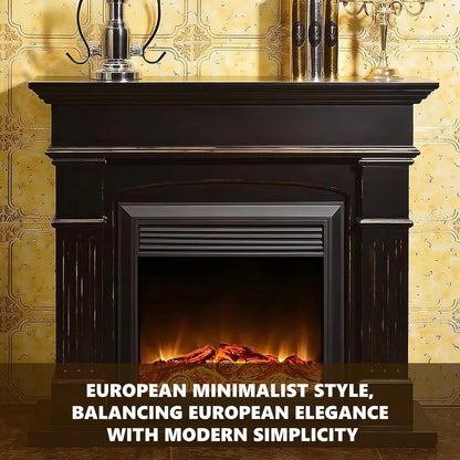 Aihm-Lon Electric Fireplace Parallel Line Design with Real Flame Effect 47”-59”