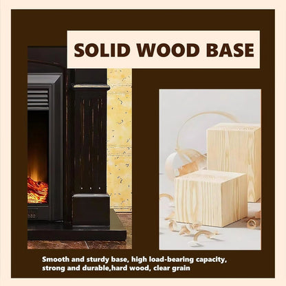 Aihm-Lon Electric Fireplace Parallel Line Design with Real Flame Effect 47”-59”