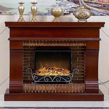 Aihm-Lon Decorative Electric Fireplace Exquisite Iron Art Design with Simulated Flame 51”-59”