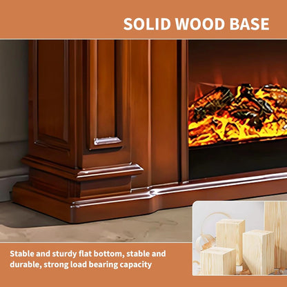 Aihm-Lon Electric Fireplace Includes French Retro Minimalist Line Design 59”