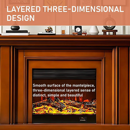 Aihm-Lon Electric Fireplace Straight Line Design with Simple Countertop 59”