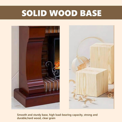 Aihm-Lon Decorative Electric Fireplace Exquisite Iron Art Design with Simulated Flame 51”-59”