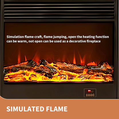 Aihm-Lon Electric Fireplace Includes French Retro Minimalist Line Design 59”